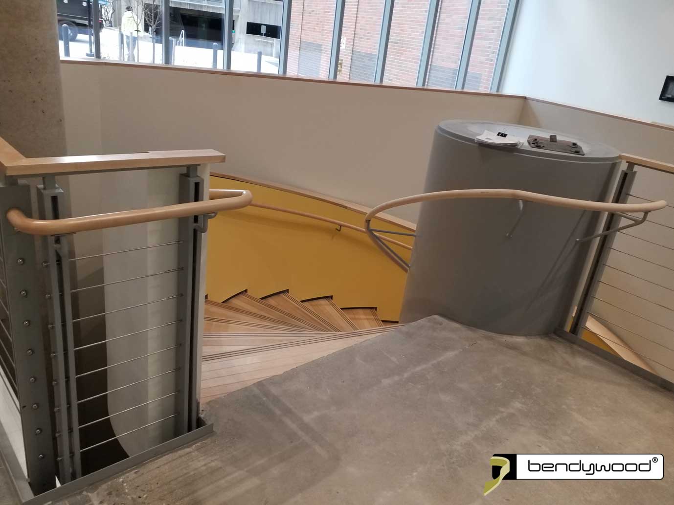 Main courante courbée érable ø40mm