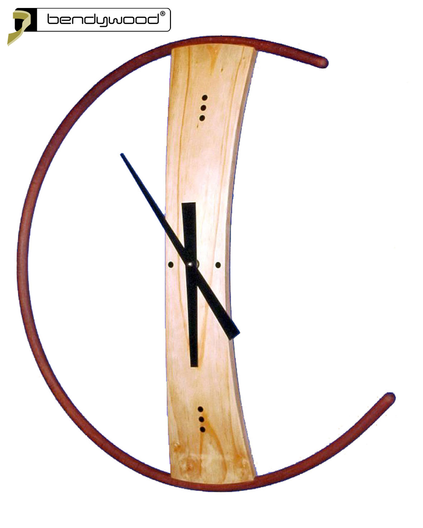 Reloj de pared en madera Bendywood®